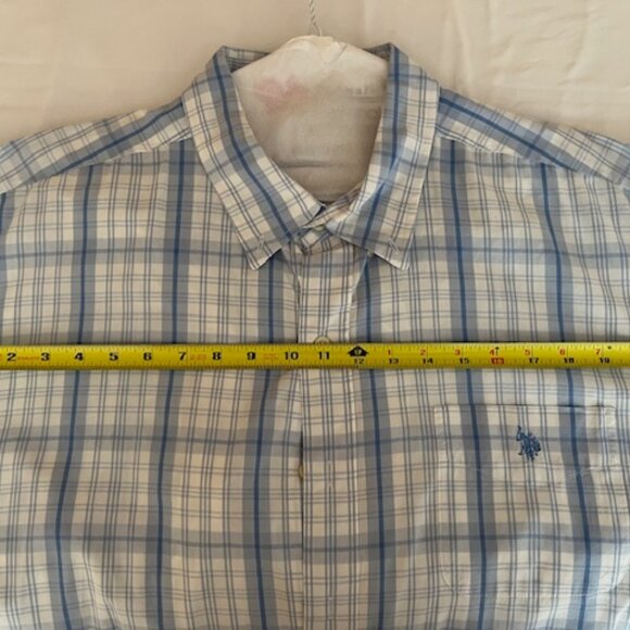 U.S. Polo Assn Mens Short Sleeve Button Down Shirt ; Cotton ; XXL ; Vintage - Picture 3 of 10